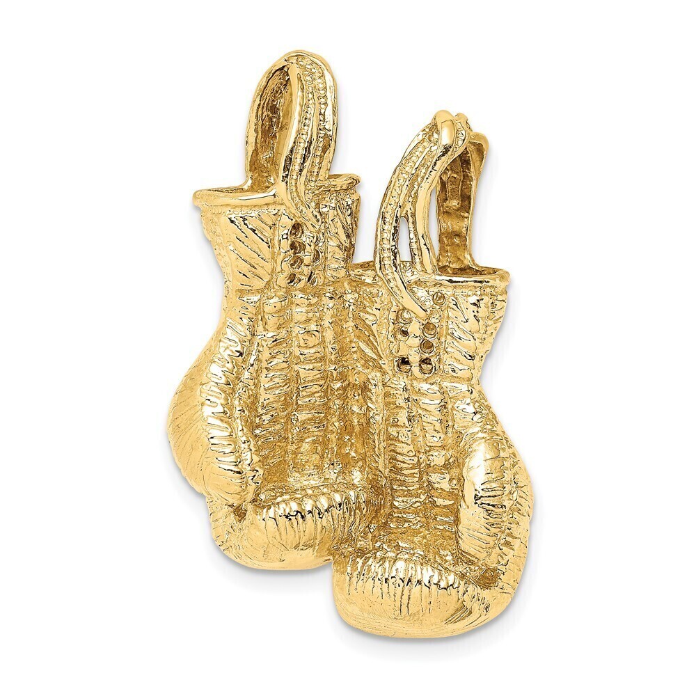 Kazi Luxury 10K 3-D Textured Double Boxing Gloves Charm
